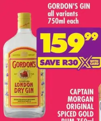 Shoprite Gordon's Gin offer