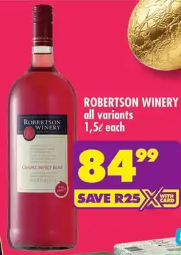 Shoprite Robertson Winery offer
