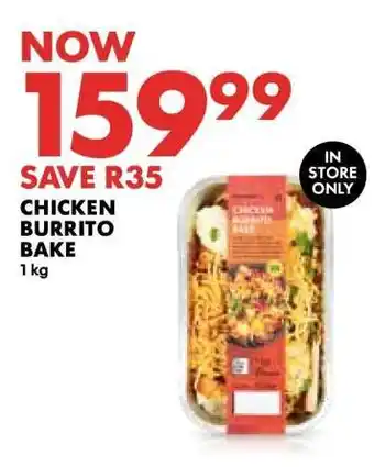 Woolworths CHICKEN BURRITO BAKE offer