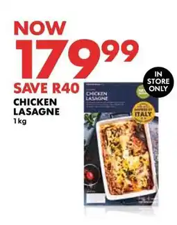Woolworths CHICKEN LASAGNE offer