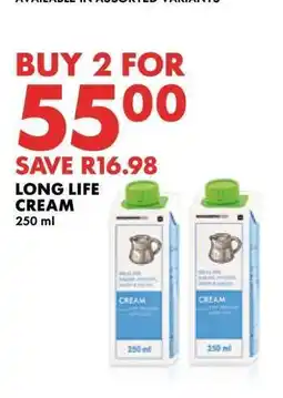 Woolworths LONG LIFE CREAM offer