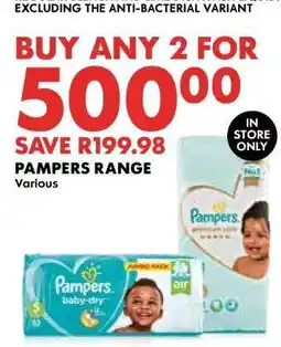 Woolworths Pampers Range offer