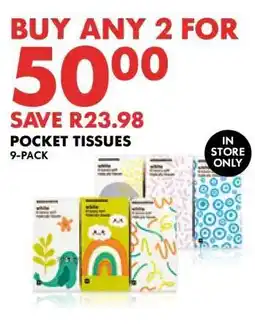 Woolworths Pocket Tissues 9-Pack offer