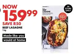 Woolworths Beef Lasagne offer