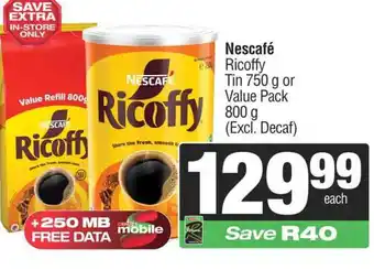 Spar Nescafé Ricoffy offer