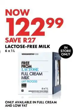 Woolworths Lactose-Free Milk offer
