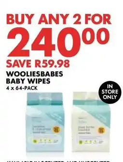 Woolworths WOOLIESBABES BABY WIPES offer