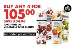 Woolworths 100% Fruit or Vegetable Juice Blends offer