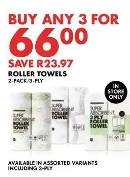 Woolworths ROLLER TOWELS offer