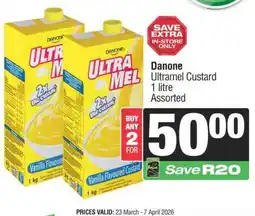 Spar DANONE Ultramel Custard offer