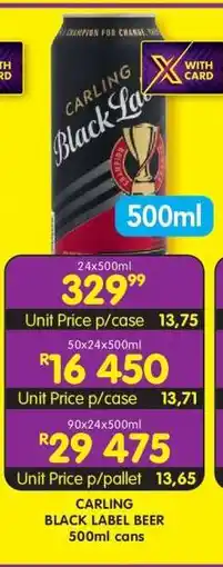 Shoprite CARLING BLACK LABEL BEER offer