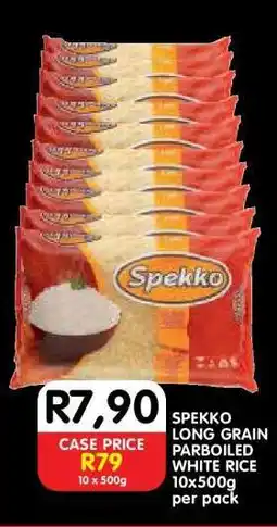 Shoprite SPEKKO LONG GRAIN PARBOILED WHITE RICE offer