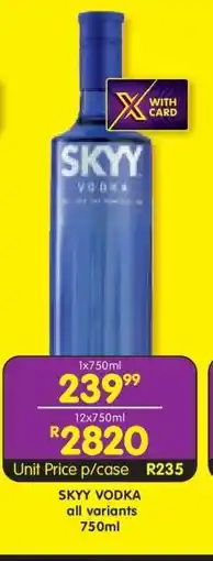 Shoprite Skyy Vodka offer