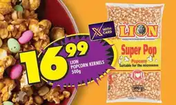 Shoprite LION POPCORN KERNELS 500g offer