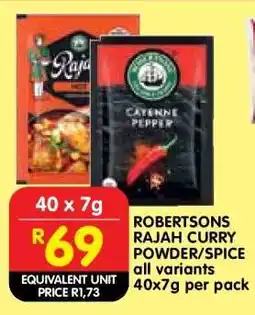 Shoprite ROBERTSONS RAJAH CURRY POWDER/SPICE offer