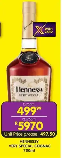 Shoprite Hennessy Very Special Cognac 750ml offer