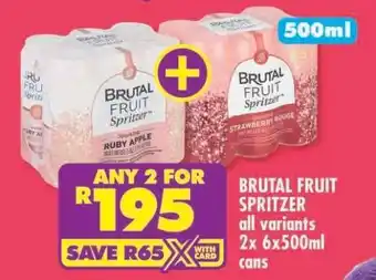 Shoprite Brutal Fruit Spritzer offer