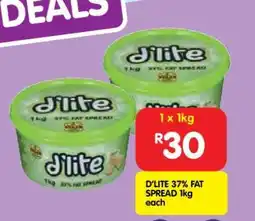 Shoprite D'LITE 37% FAT SPREAD 1kg offer