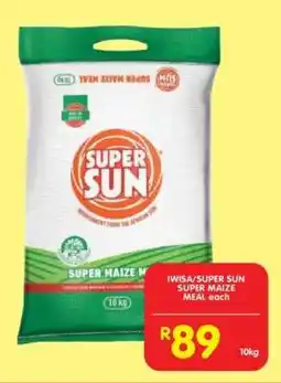 Shoprite IWISA/SUPER SUN SUPER MAIZE MEAL each offer