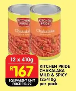Shoprite KITCHEN PRIDE CHAKALAKA MILD & SPICY offer