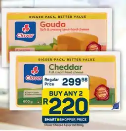 Pick n Pay Clover Cheese Assorted 800g offer