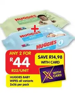 Shoprite HUGGIES BABY WIPES all variants offer