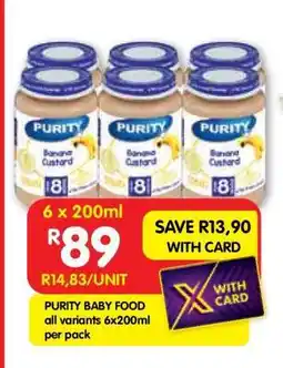 Shoprite Purity Baby Food offer