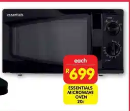 Shoprite ESSENTIALS MICROWAVE OVEN 20ℓ offer