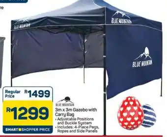Pick n Pay Hypermarket Blue Mountain 3m x 3m Gazebo with Carry Bag offer