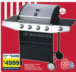 Pick n Pay Hypermarket Stellar 4-Burner Gas Braai offer