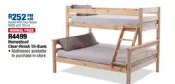 OK Furniture Homestead Clear-Finish Tri-Bunk offer