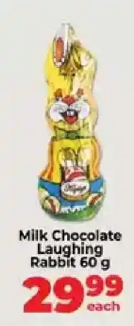 Food Lover's Market Milk Chocolate Laughing Rabbit 60 g offer