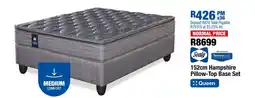 OK Furniture 152cm Hampshire Pillow-Top Base Set offer