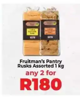 Food Lover's Market Fruitman’s Pantry Rusks Assorted 1 kg offer