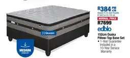OK Furniture 152cm Osaka Pillow-Top Base Set offer