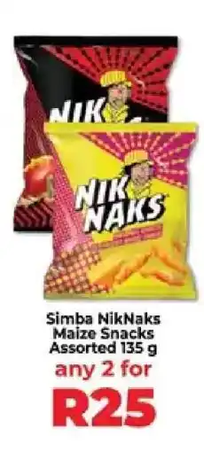 Food Lover's Market Simba NikNaks Maize Snacks Assorted 135 g offer