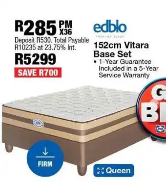 OK Furniture 152cm Vitara Base Set offer