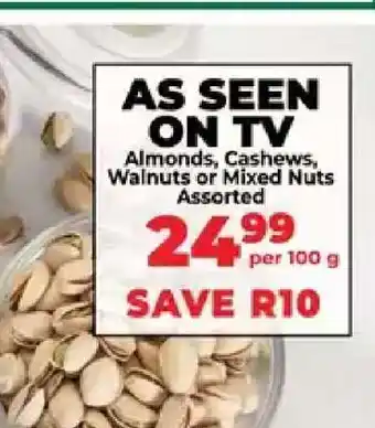 Food Lover's Market Almonds, Cashews, Walnuts or Mixed Nuts Assorted offer