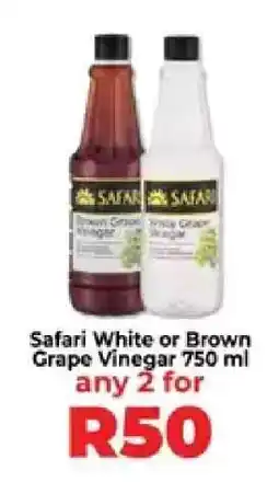 Food Lover's Market Safari White or Brown Grape Vinegar 750 ml offer