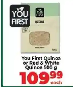 Food Lover's Market You First Quinoa or Red & White Quinoa 500 g offer
