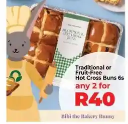 Food Lover's Market Traditional or Fruit-Free Hot Cross Buns 6s offer
