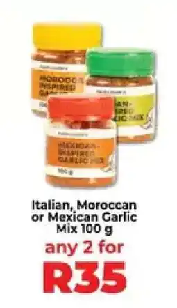 Food Lover's Market Italian, Moroccan or Mexican Garlic Mix 100 g offer