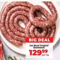 Food Lover's Market Jan Braai Original Boerewors offer