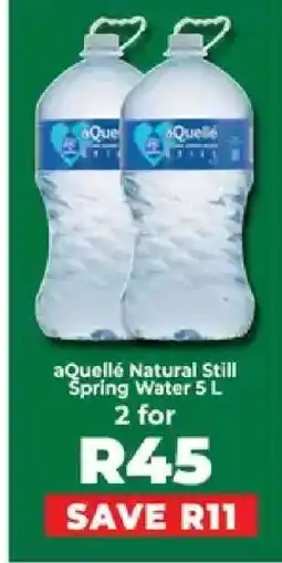 Food Lover's Market aQuellé Natural Still Spring Water 5 L offer