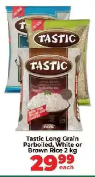 Food Lover's Market Tastic Long Grain Parboiled White or Brown Rice 2 kg offer