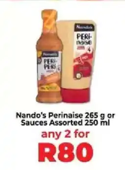 Food Lover's Market Nando's Perinaise 265 g or Sauces Assorted 250 ml offer