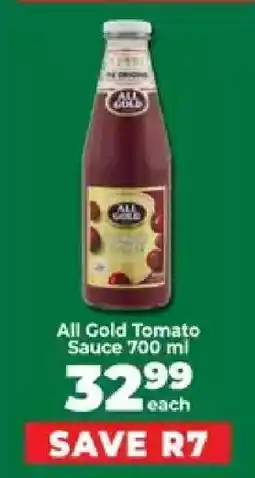 Food Lover's Market All Gold Tomato Sauce 700 ml offer