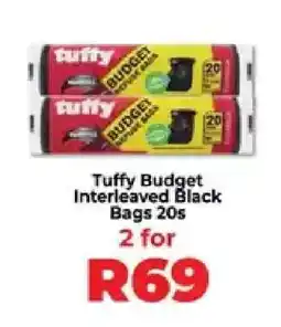 Food Lover's Market Tuffy Budget Interleaved Black Bags 20s offer
