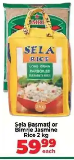 Food Lover's Market Sela Basmati or Bimrie Jasmine Rice 2 kg offer