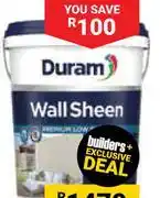 Builders Warehouse Duram 20L Wall Sheen 682690 offer